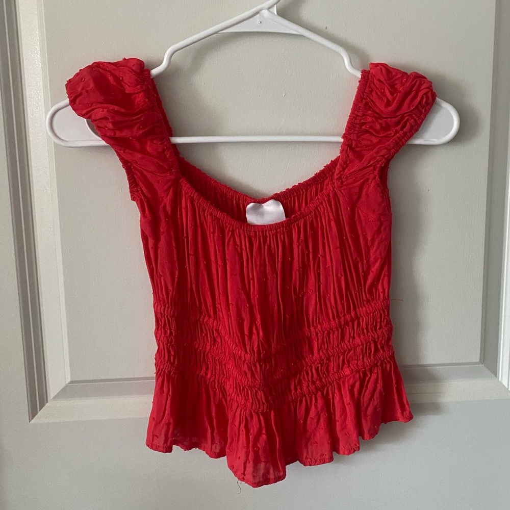 Skylar + Madison Red Crop Top